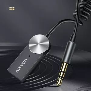 USAMS Адаптер аудио Bluetooth 5.0 USB-AUX szary|tarnish SJ464JSQ01 (US-SJ464)