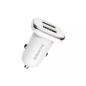 Borofone Auto lādētājs BZ12 Lasting Power - 2xUSB - 2,4A balts