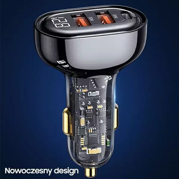 Lādētājs usams US-CC158 — 2× USB-A + 1× USB-C Photo 6