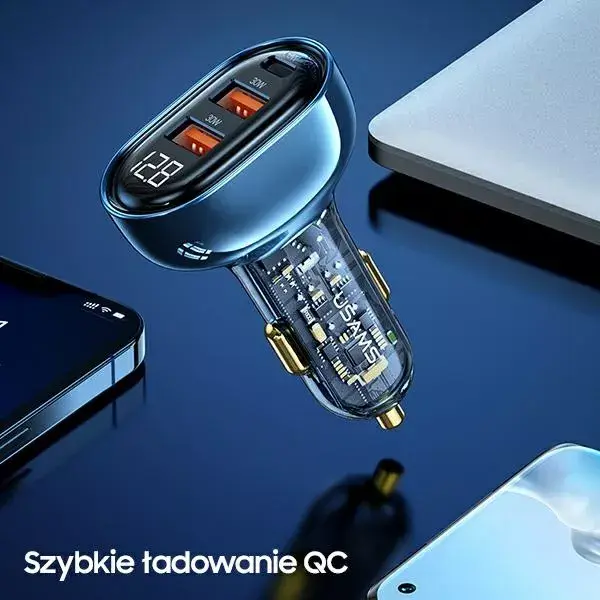 usams CC158 адаптер 2×USB + USB‑C 125W Photo 8