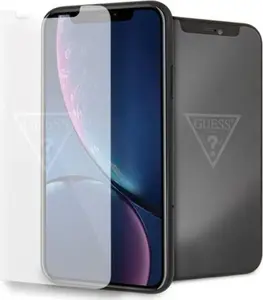 Tempered Glass Screen Protector GUESS for iPhone XR GUTGMI61TR Invisible Logo