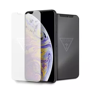 Tempered glass screen protector GUESS GUTGMI65TR for iPhone Xs Max, with invisible logo