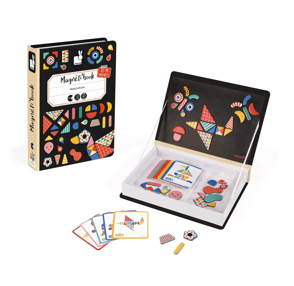 Магнитная игрушка Janod Moduloform Magneti'book Photo 3