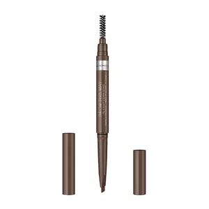 Uzacu pildītājs un fiksators Rimmel Brow This Way 2‑in‑1, 002 Medium Brown, 0,4 g