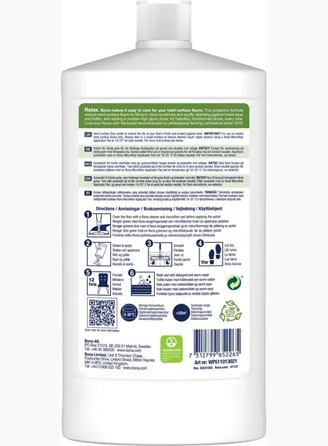 Floor cleaner/restorer Liquid Bona WP511013023 Photo 3