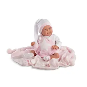 Lelle Llorens Śmiejąca się Oliwia rozā pidžamā, 40 cm, Llorens 74024