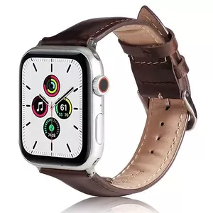 Кожаный ремешок Beline для Apple Watch 42мм, 44мм, 45мм, 49мм, коричневый