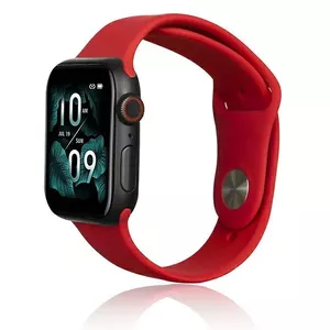 Силиконовый ремешок Beline для Apple Watch 42мм, 44мм, 45мм, 49мм, красный
