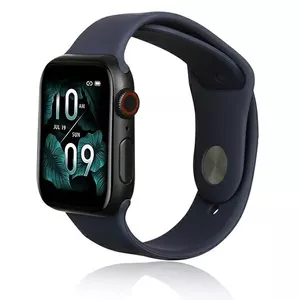 Beline silikona siksniņa Apple Watch 42mm 44mm 45mm 49mm zila