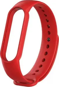 Replacement wristband Beline for Mi Band 7/6/5 — red, compatible fitness tracker strap