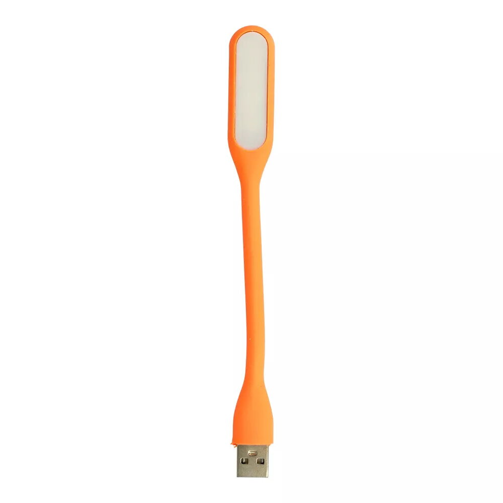 Mini LED lampa silikona USB oranža