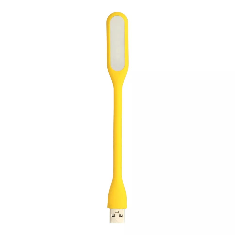 Mini LED lampa silikona USB dzeltena