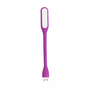 Mini LED lampa Silikona USB violeta
