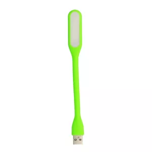 Mini LED lampa Silikona USB zaļā krāsā