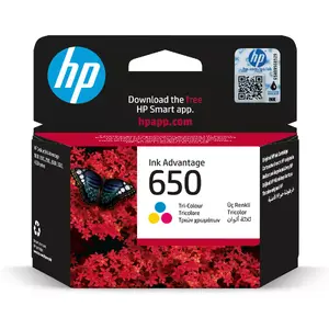 Картридж HP No.650 (CZ102AE) оригинальный, пигментные чернила, цвета CMY, стандартная ёмкость