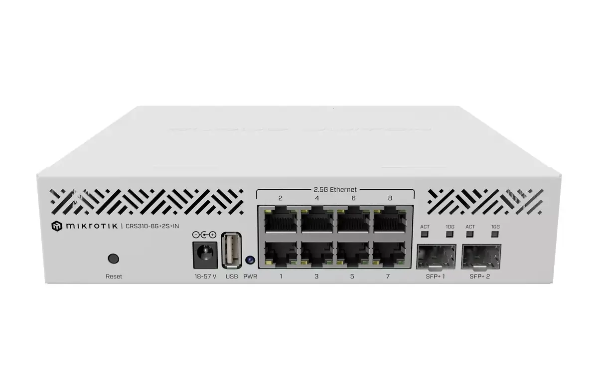 MikroTik CRS310-8G+2S+IN L3 pārvaldāms slēdzis Photo 3