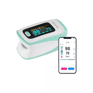 Pulsa oksimetrs TRUELIFE X5 BT — pirksta SpO2 un pulsa mērītājs, barošana ar AAA, kompakts (32×62×37 mm)