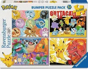 Ravensburger Pokémon-Kumpels puzle 100 gabaliņi bērniem no 5 gadu vecuma