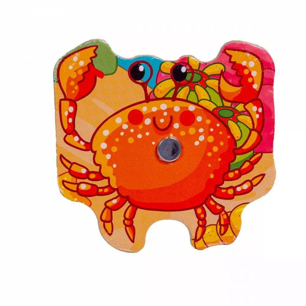 Wooden magnetic fishing puzzle Smily SPW83609 Photo 5