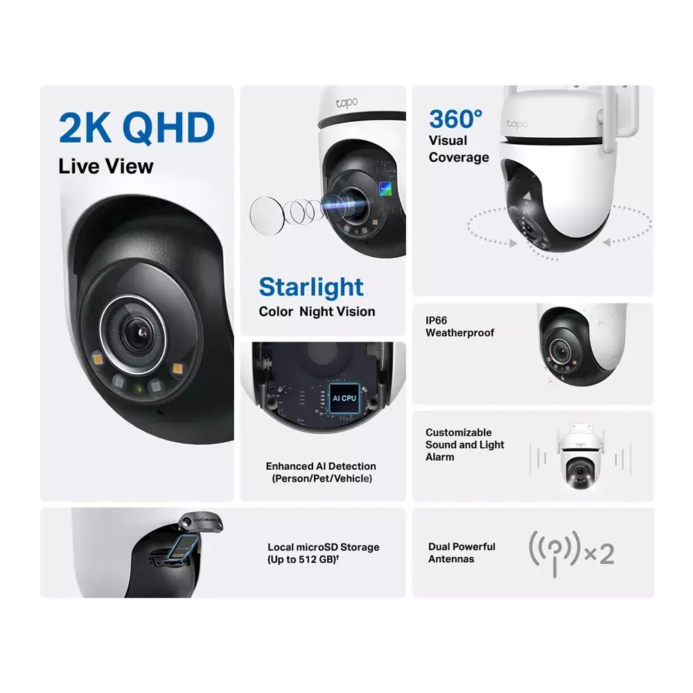 IP kamera TP‑Link Tapo C520WS — 4 MP, Wi‑Fi, IP66 Photo 2