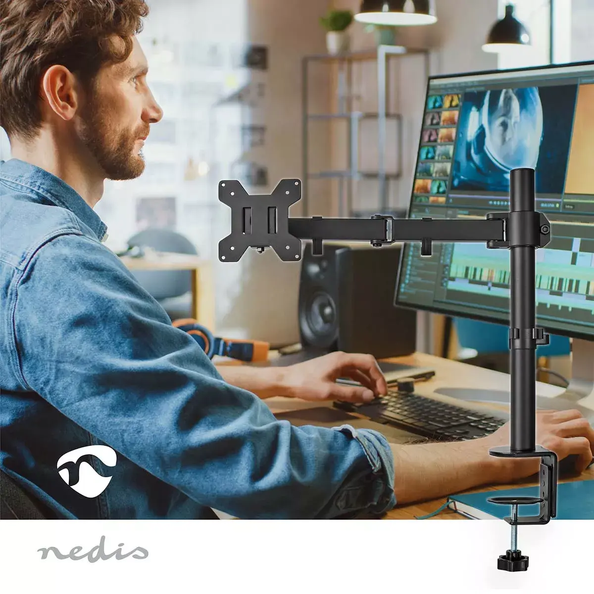 Monitoru statīvs Nedis MMSIS110BK Photo 2