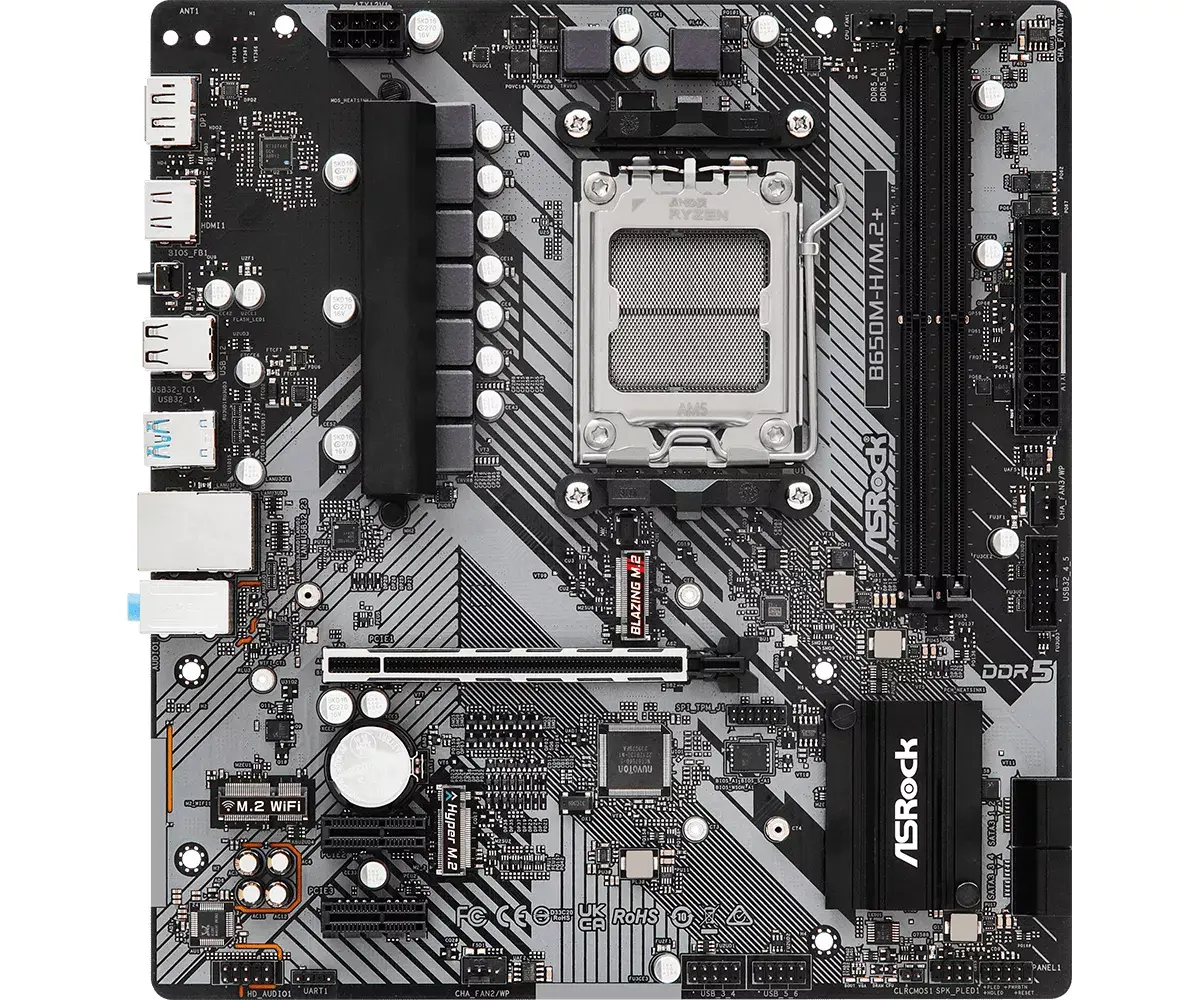 Mātesplate ASRock B650M-H/M.2+ microATX Photo 2