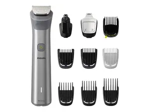Триммер Philips MG5920/15 Серии 5000 «Все в одном» из нержавеющей стали, для влажного и сухого бритья, с 11 настройками длины от 0.5 до 16 мм и автономностью 120 минут