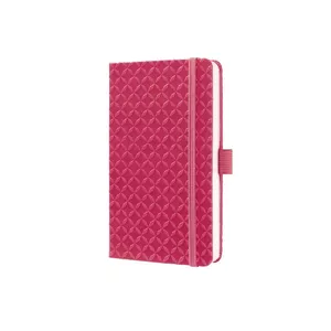 Writing Notebook Sigel JN104 A6 174 Sheets Pink Lined Hardcover