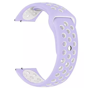 Ремешок Beline Watch 20mm Sport Silicone — силикон, 20 мм, фиолетово‑белый