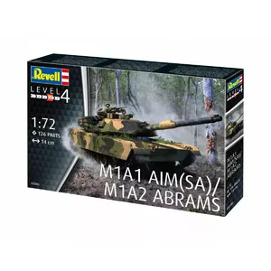 Scale model kit REVELL M1A2 Abrams 1:72 — plastic assembly model, military vehicle