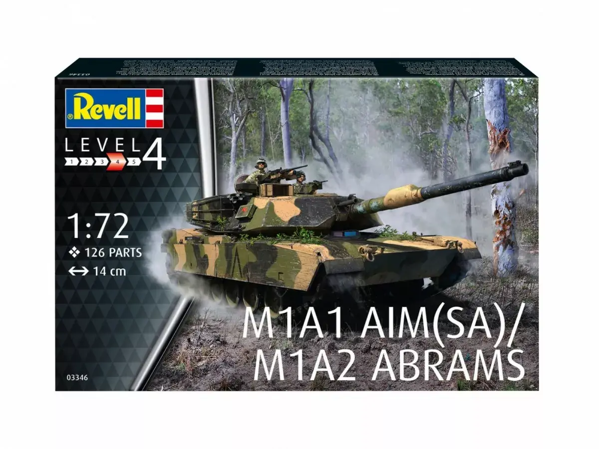 REVELL M1A2 Abrams 1/72 scale model kit Photo 7