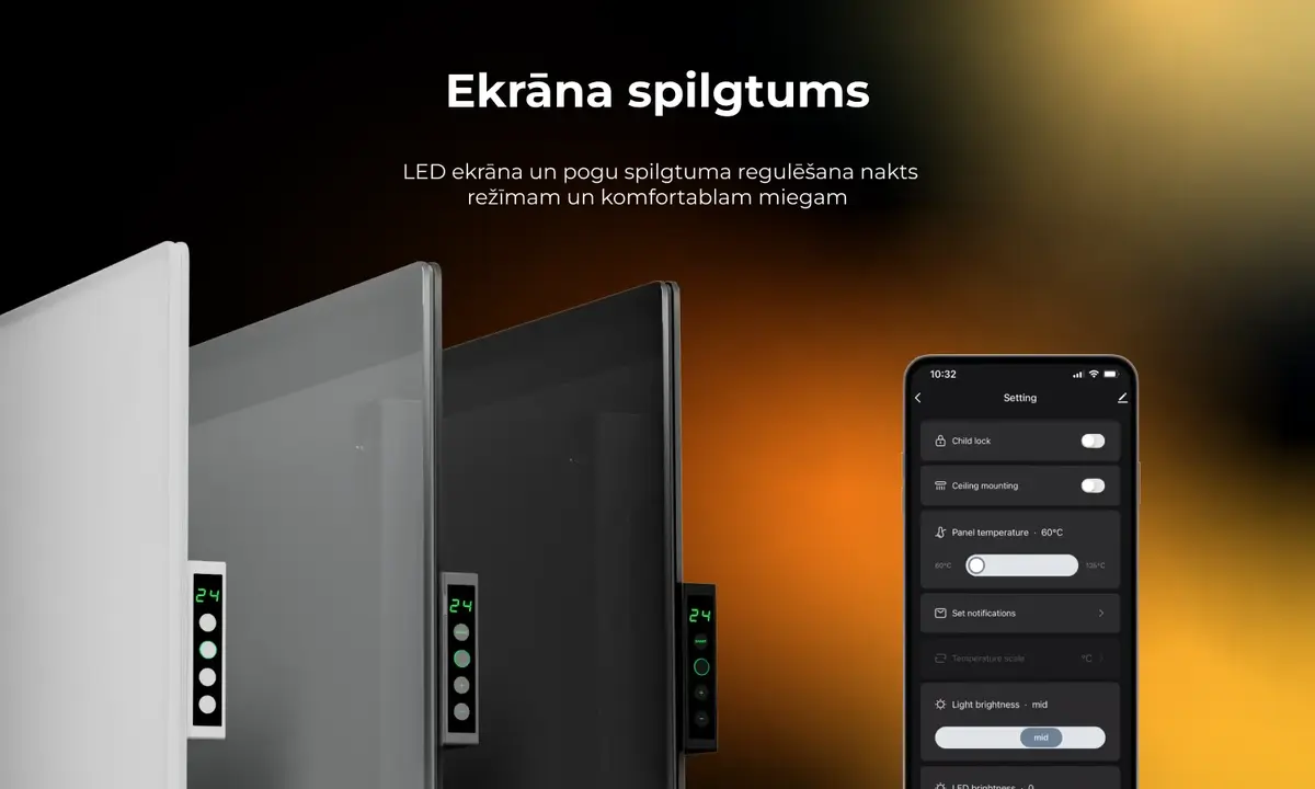 Инфракрасный электрообогреватель AENO AGH0003S,  Белый Photo 15