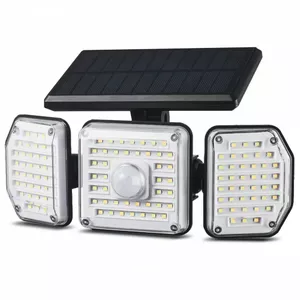 Outdoor Solar LED Lamp MACLEAN MCE615 with motion sensor, IP65 waterproof, Li‑Ion 3.7V, 8h battery, neutral white, wall mounting