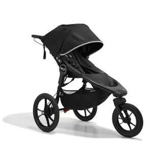 Jogging stroller Baby Jogger Summit X3 — single seat, black, width 665 mm, height 1105 mm, weight 12.8 kg