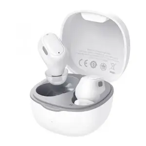 Bezvadu iekšausu austiņas Baseus WM01 zvaniem un mūzikai, Bluetooth, USB‑C uzlāde, 20–20000 Hz, 10 m, baltas