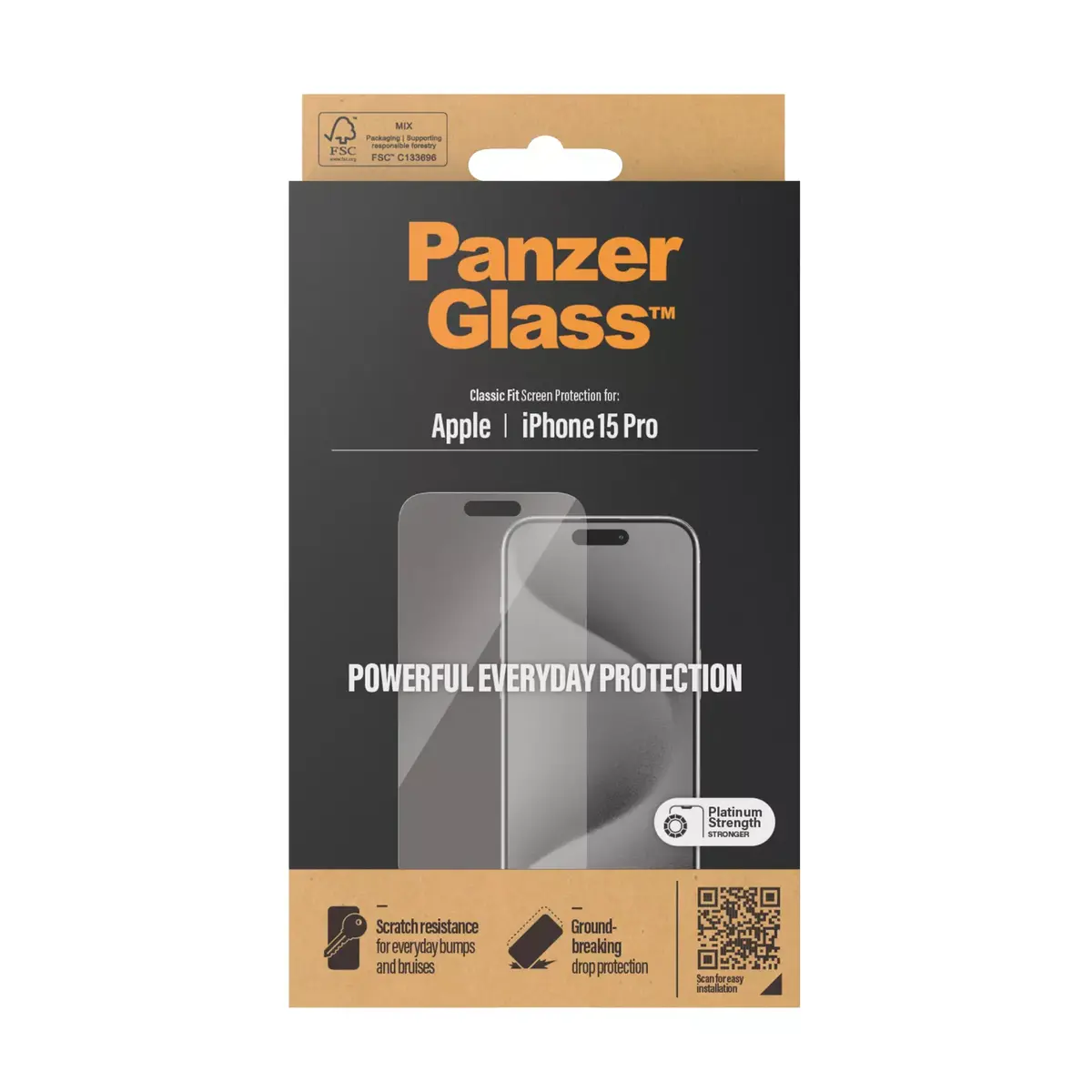 Защитное стекло PanzerGlass iPhone 15 Pro Photo 3