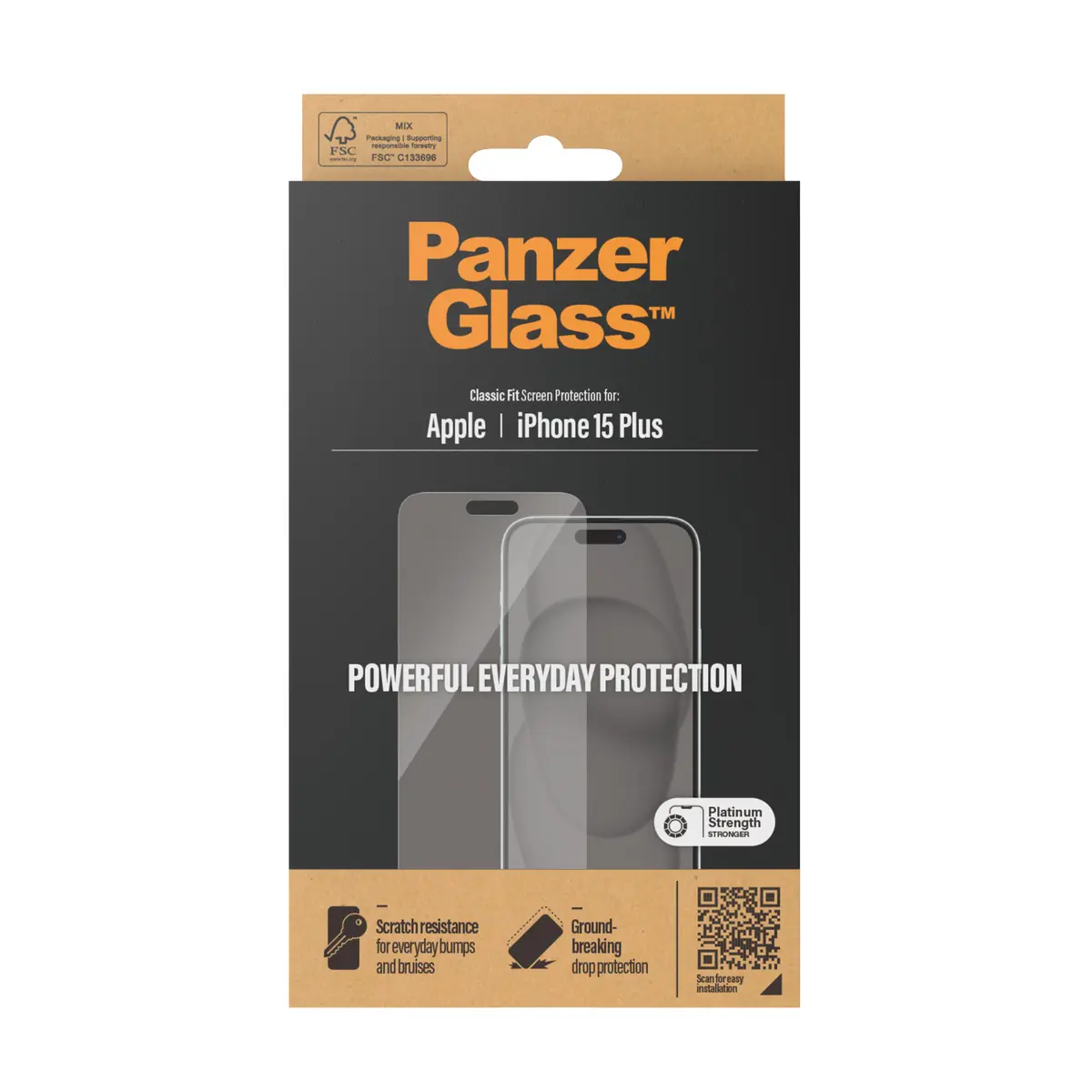 Защитное стекло PanzerGlass Classic Fit для iPhone 15 Plus Photo 6