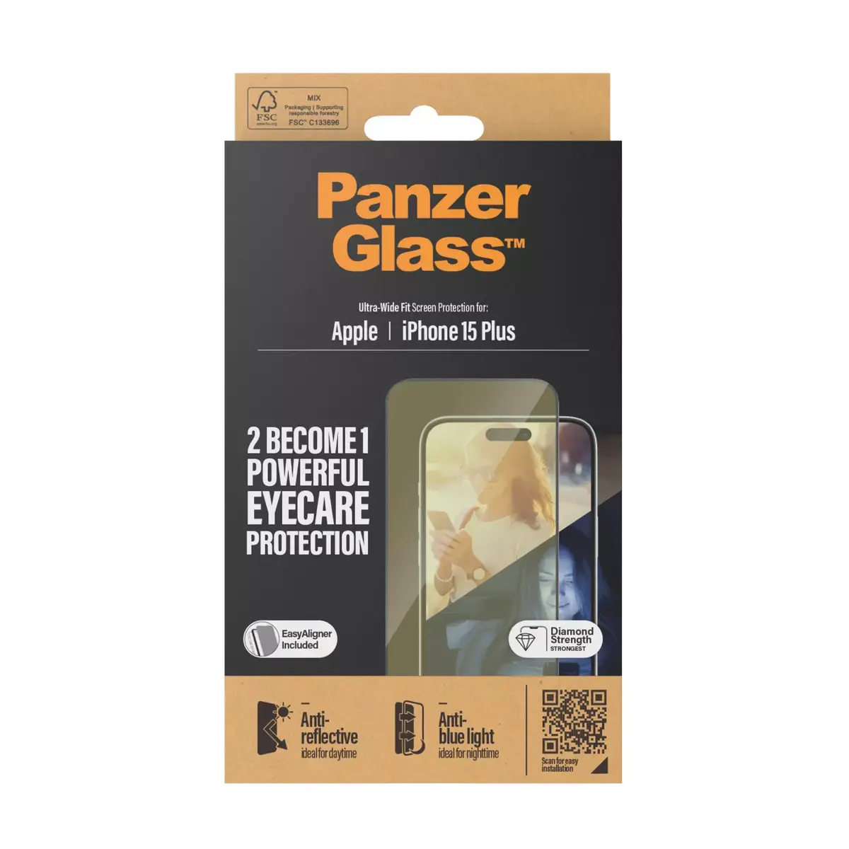 PanzerGlass Eyecare rūdīts stikls iPhone 15 Plus Photo 3
