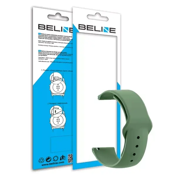 Beline Everyday pulksteņa siksniņa 22mm zaļa Photo 2