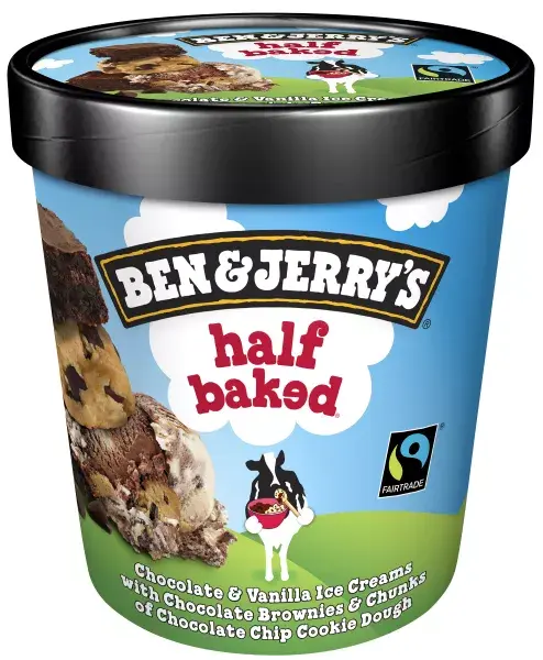 Ben&Jerry`s Half Baked Saldējums 465ml šokolādes