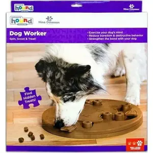 Игрушка-пазл Dog Worker уровень 3 Outward Hound Nina Ottosson – обучающая игра с лакомством для собак