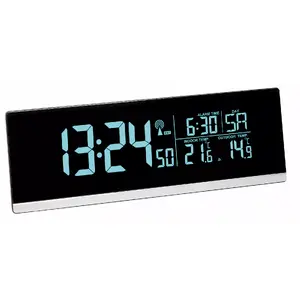 Digitālais modinātājs TFA 60.2548.01 — taisnstūra, melns, darbināms no baterijām (AA/AAA)