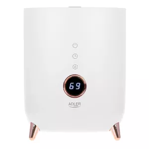 Adler AD 7972 Humidifier, 23 W, Water tank capacity 4 L, Suitable for rooms up to 35 m², Ultrasonic, Humidification capacity 150-300 ml/hr, White