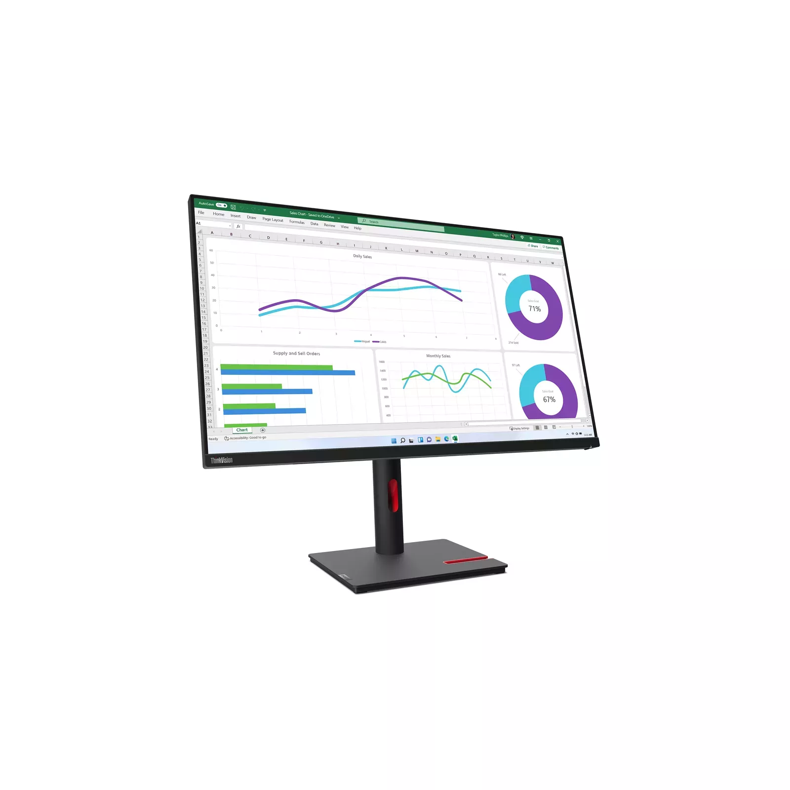 Monitors Lenovo ThinkVision T32h-30 Photo 6