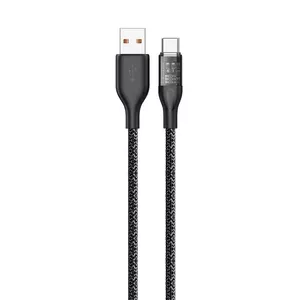 USB to USB-C cable Dudao L22T 120W 1m (grey)