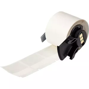 Vinyl self-laminating cable label Brady M6-32-427 white/transparent 38.10×12.70 mm for cable Ø 4.00–8.10 mm