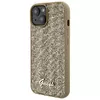 GUESS phone case for Apple iPhone 15 — HC PU Disco Script Metal Photo 2