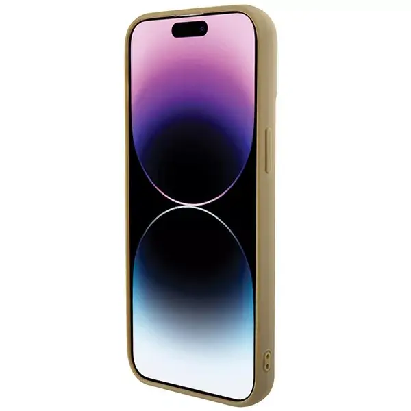 GUESS phone case for Apple iPhone 15 — HC PU Disco Script Metal Photo 5