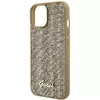 GUESS phone case for Apple iPhone 15 — HC PU Disco Script Metal Photo 6