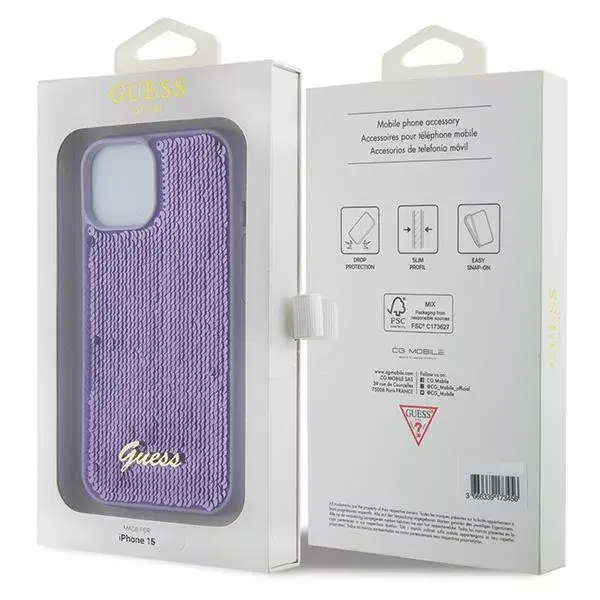 Чехол GUESS Case Sequin Script Logo для iPhone 15 Photo 8